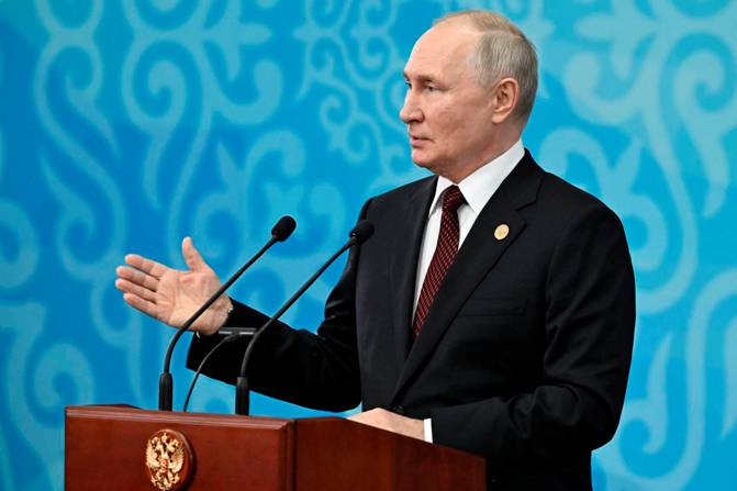 Russlands president Vladimir Putin nekter for at Russland har noe  gjre med skadene p gassrrledningen Balticconnector i Finskebukta. Foto: Kreml / AP / NTB