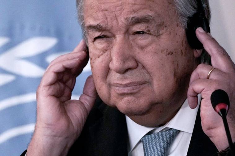 FNs generalsekretr Antonio Guterres har satt en en gruppe som skal se p UNRWA. Conrad Myrland mener det er et spill for galleriet og at sammensetningen av gruppen er antiisraelsk.
 Foto: Amr Nabil / Ap