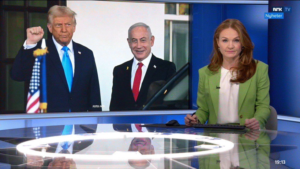  Hvordan kommenterte NRK USAs plan om utviklingen av en oase og riviera i Gaza? Vi ventet i spenning p Dagsrevyen: Planen mter massiv fordmmelse var NRKs overskrift. Absurd, jamret Yama Wolasmal. Har NRK en allergi som ikke tler positive nyheter om Gaza? spr Finn Jarle Sle.
 Foto: Skjermdump NRK Dagsrevyen 5.2.2025