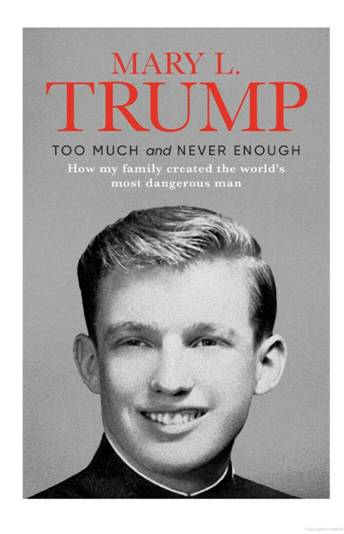 - PSYKOPAT: Steinfeld slukte to bker om mannen som seinere ble president, fr han ble valgt sist, deriblant denne, Too much and never Enough, av tantebarnet til Trump.