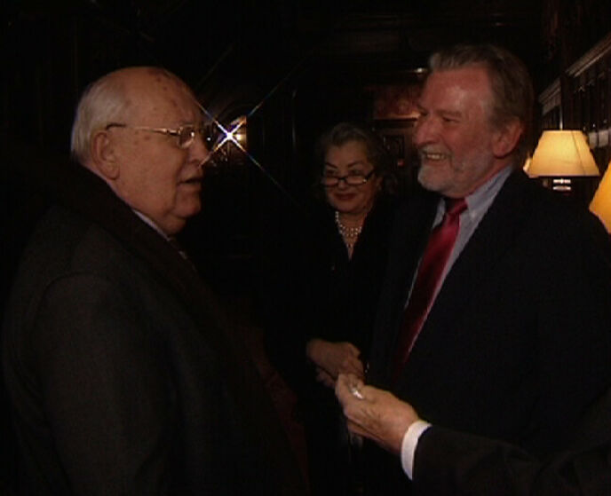 BIRTHDAY: Hans-Wilhelm Steinfeld was invited to Mikhail Gorbachev's 80th birthday team in 2011. Photo: Private