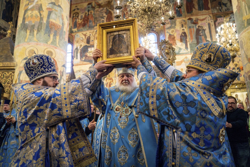 Det finnes en teori om at det er den Russisk-ortodokse kirke som holder igjen Antikrist.
 Foto: Oleg Varov/Russian Orthodox Church Press Service via AP/NTB