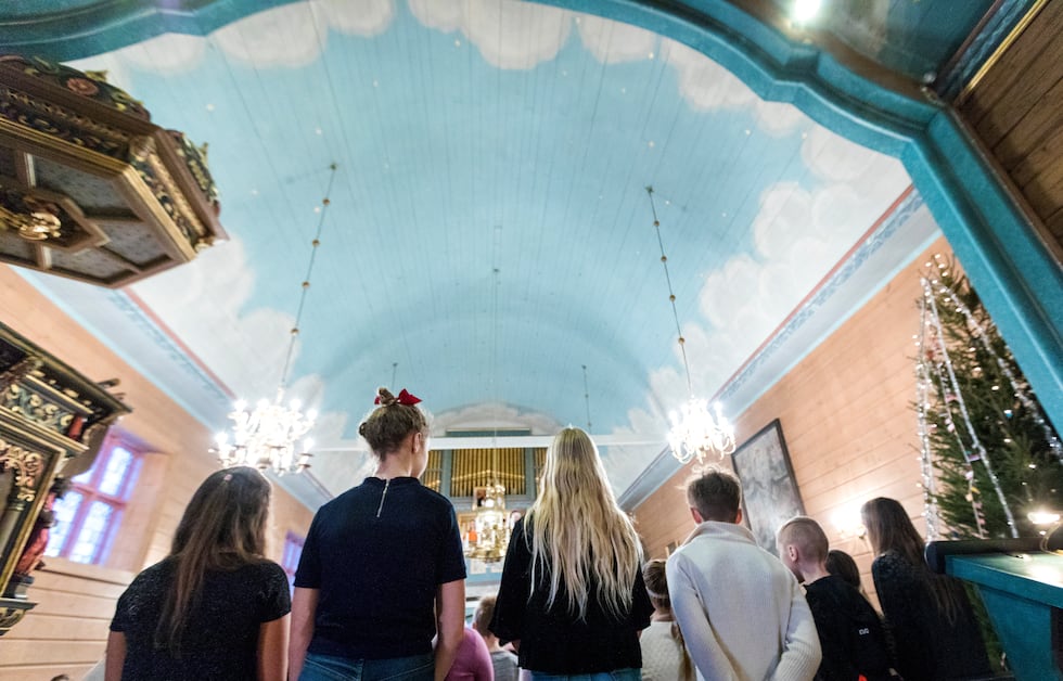 Skolegudstjeneste i Leinstrand kirke.