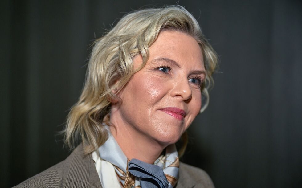 Frp-leder Sylvi Listhaug (Frp) svarer her om Ap-forslaget om Israel-boikott.
Foto: Carina Johansen / NTB