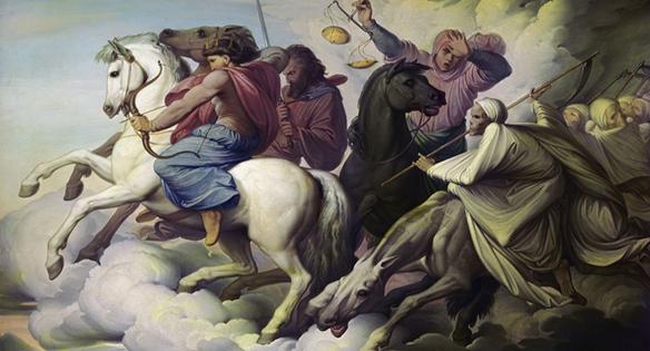 Et bilde som inneholder maling, hest, mytologi, kunst

Automatisk generert beskrivelse