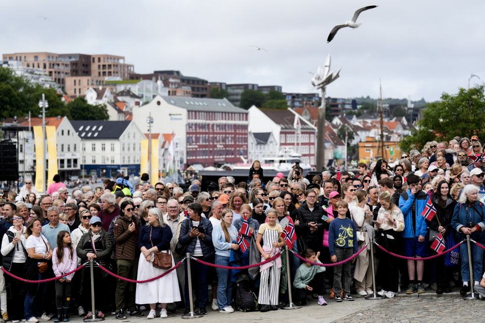 Det var folkefest i Stavanger under markeringen av 200-årsjubileet for utvandringen til Amerika.
Foto: Fredrik Varfjell / NTB