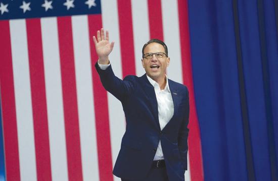 PENNSYLVANIA GOV. Josh Shapiro takes the stage at an election rally for Kamala Harris and Tim Walz, in Philadelphia, last week. Shapiro can show that he isn’t backing down from his lifelong mission of helping Jews and others in need, says the writer. (credit: KEVIN LAMARQUE/REUTERS)