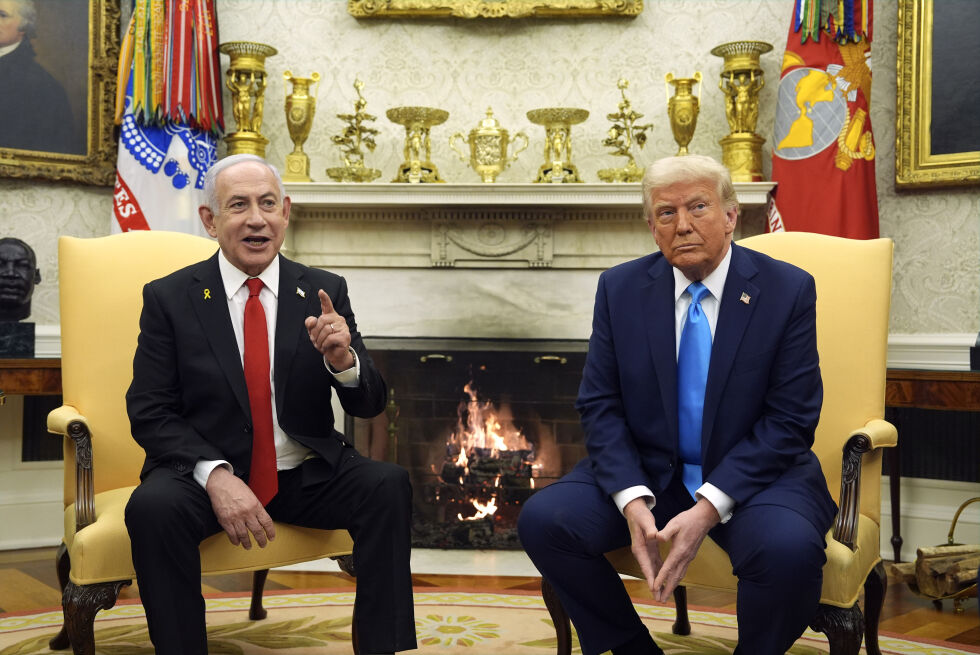 Israels statsminister Benjamin Netanyahu og USAs president Donald Trump i Det hvite hus 4. februar 2025.
Foto: NTB / AP / Evan Vucci