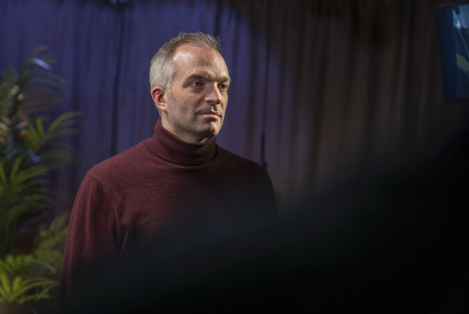 DOMMEDAGSPROFET?: Bjarte Ystebø er daglig leder i Kristen Media Norge og lager TV-sendinger der han blant annet snakker om dommedag. Foto: Frode Hoff / TV 2